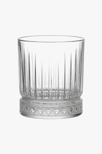 Verre transparent rainuré style bar vin bière