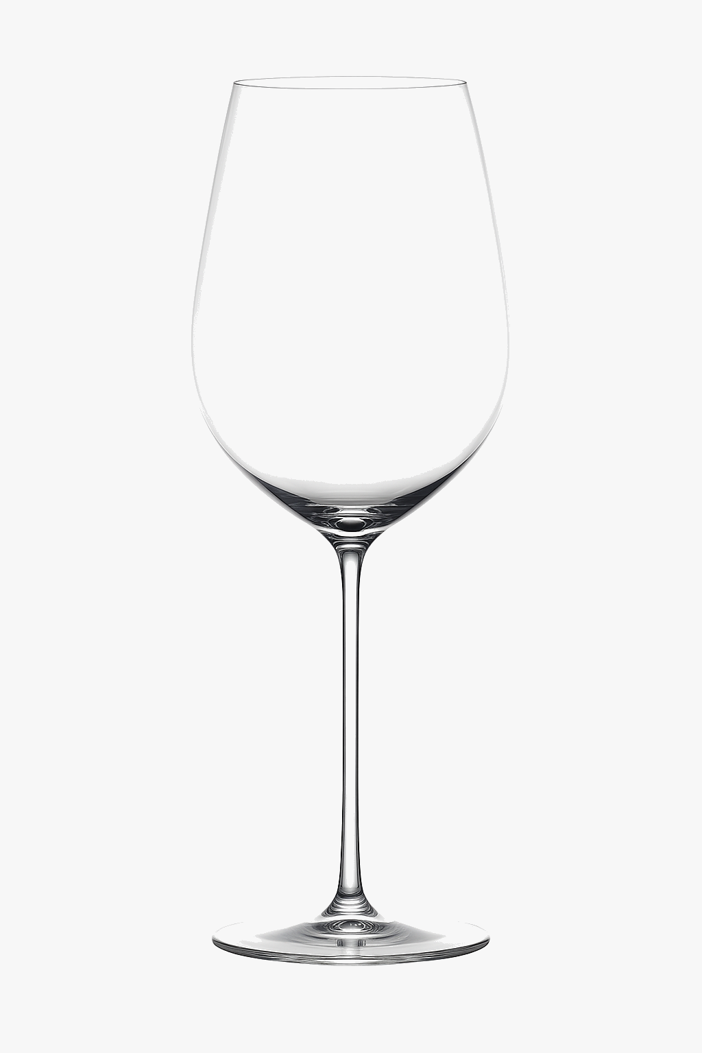 Verre à vin bourgogne cristal fin facetté élégant