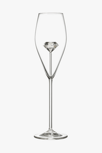 Verre vin champagne design diamant double paroi élégant