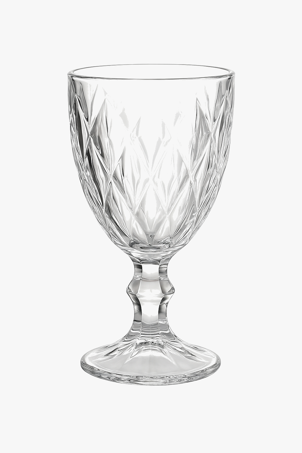 Verre à vin rétro relief style européen épais