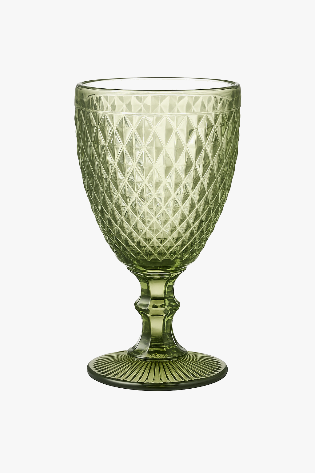 Verre à vin relief épais style rétro européen