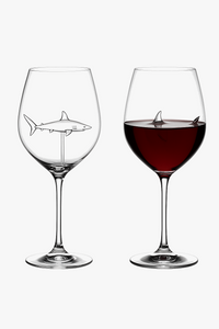 verre à vin requin talon design original fête