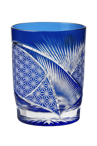 Verre whisky edo kiriko motifs gravés artisanaux japonais