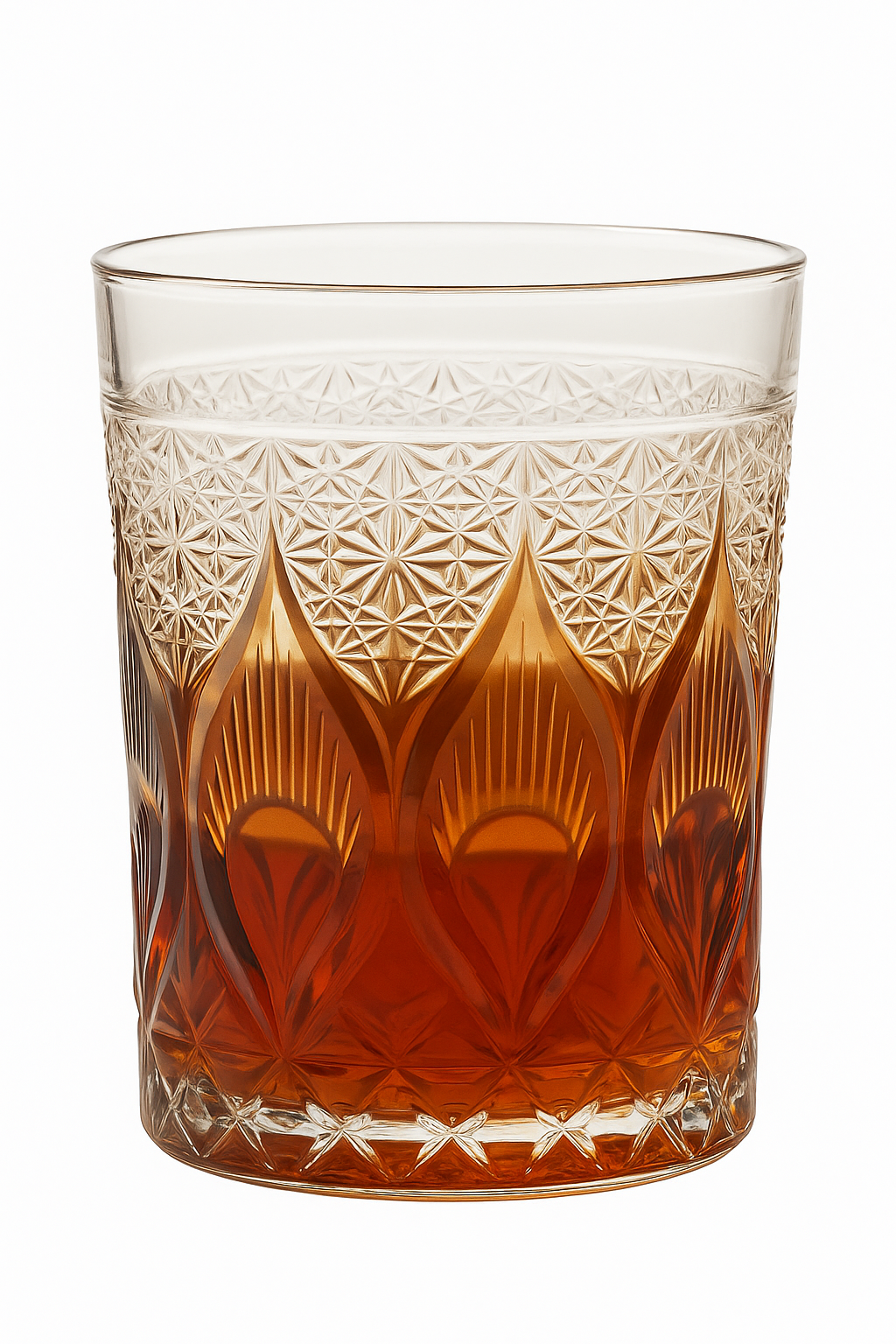 verre whisky edo kiriko motifs taillés main