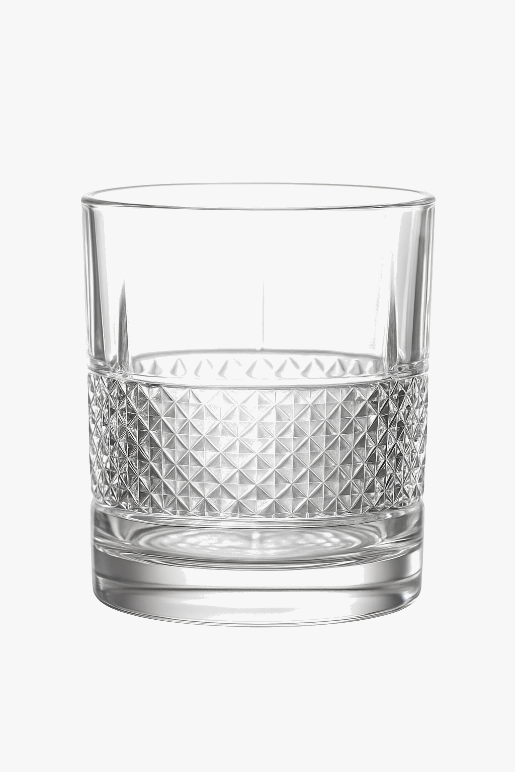 Verre whisky old fashioned relief épais style bar