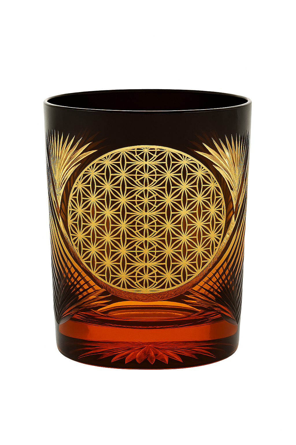 Verre whisky style edo kiriko gravure artisanale