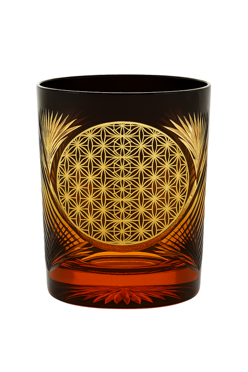 Verre whisky style edo kiriko gravure artisanale
