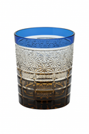 Verre whisky style edo kiriko motifs taillés main