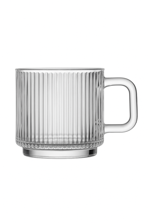 Verres à cocktail en verre texturé style élégant