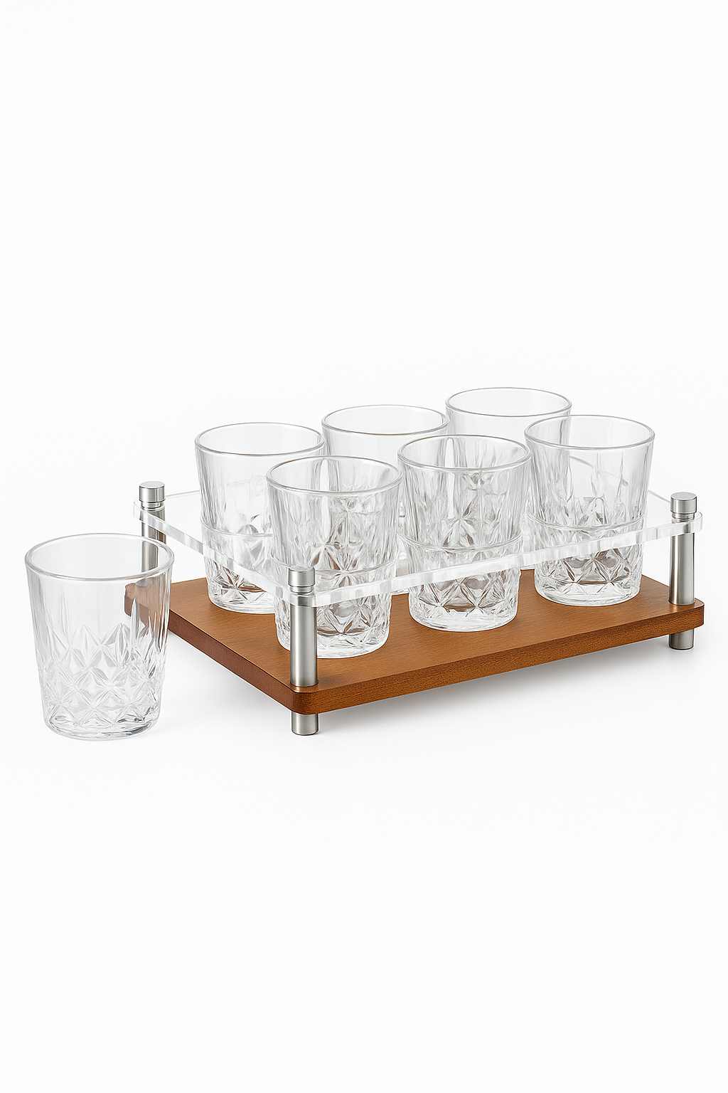 Verres a shot sculptes luxe 50ml lot elegant