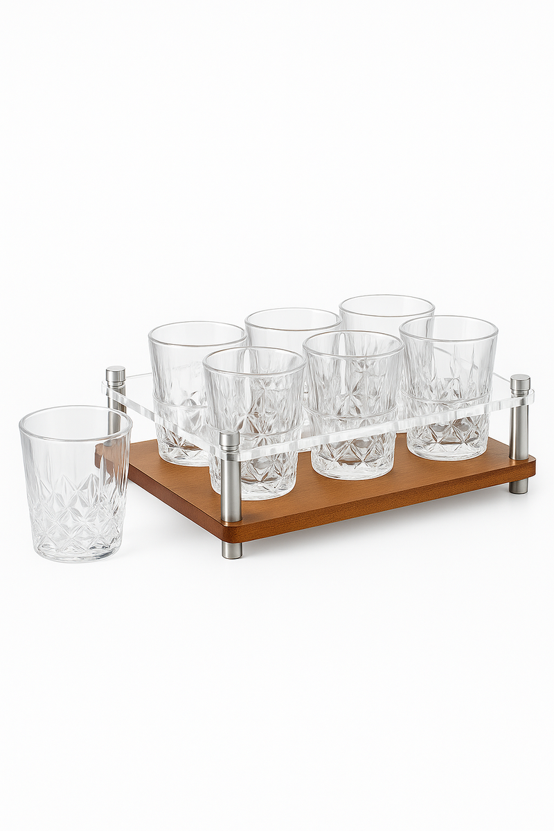 Verres a shot sculptes luxe 50ml lot elegant