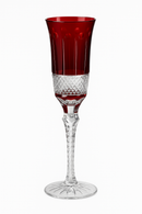 Verres à vin antique gravés main pied taillé