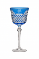 Verres à vin antique gravés main pied travaillé