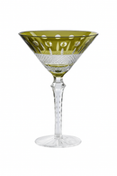 Verres a vin cristal grave style antique pied