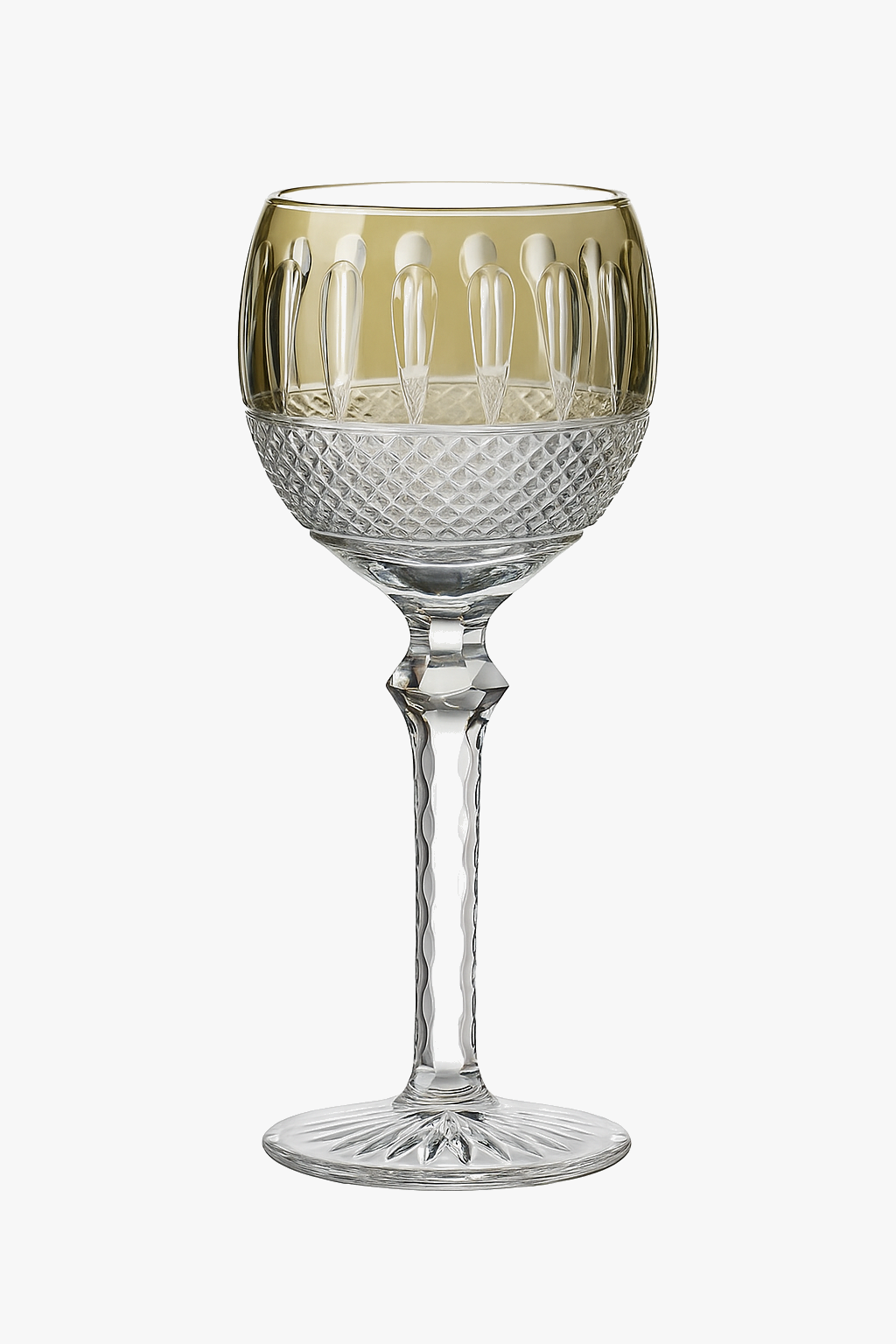 verres a vin cristal grave style antique relief