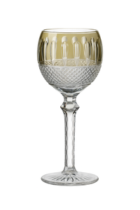 verres a vin cristal grave style antique relief