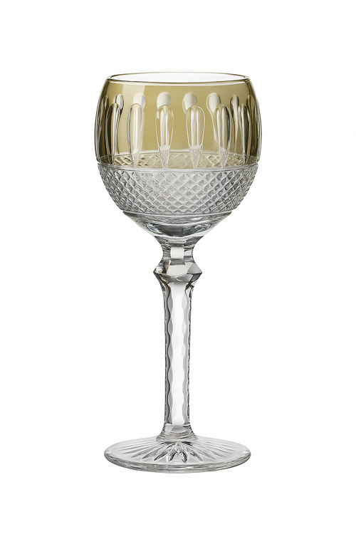 verres a vin cristal grave style antique relief