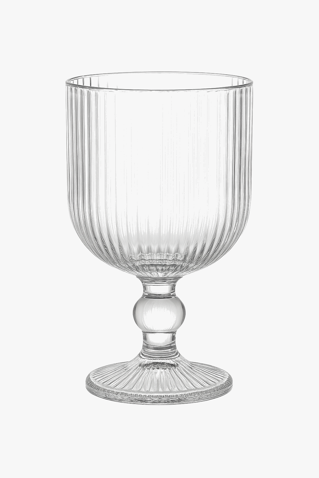 Verres a vin rayes tige courte large ouverture