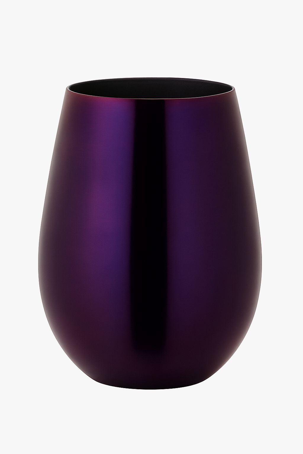 Verres a vin ronds acier inoxydable style bar