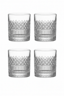 Verres a whisky lot de 4 design texture