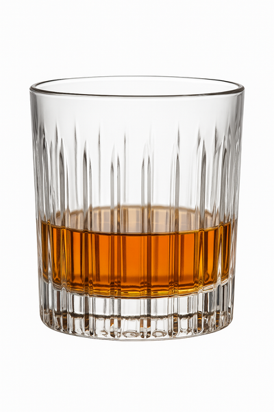 Verres à whisky old fashioned design texturé épais