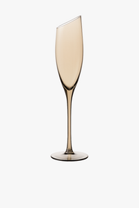 Verres champagne biseautés cristal style nordique créatif