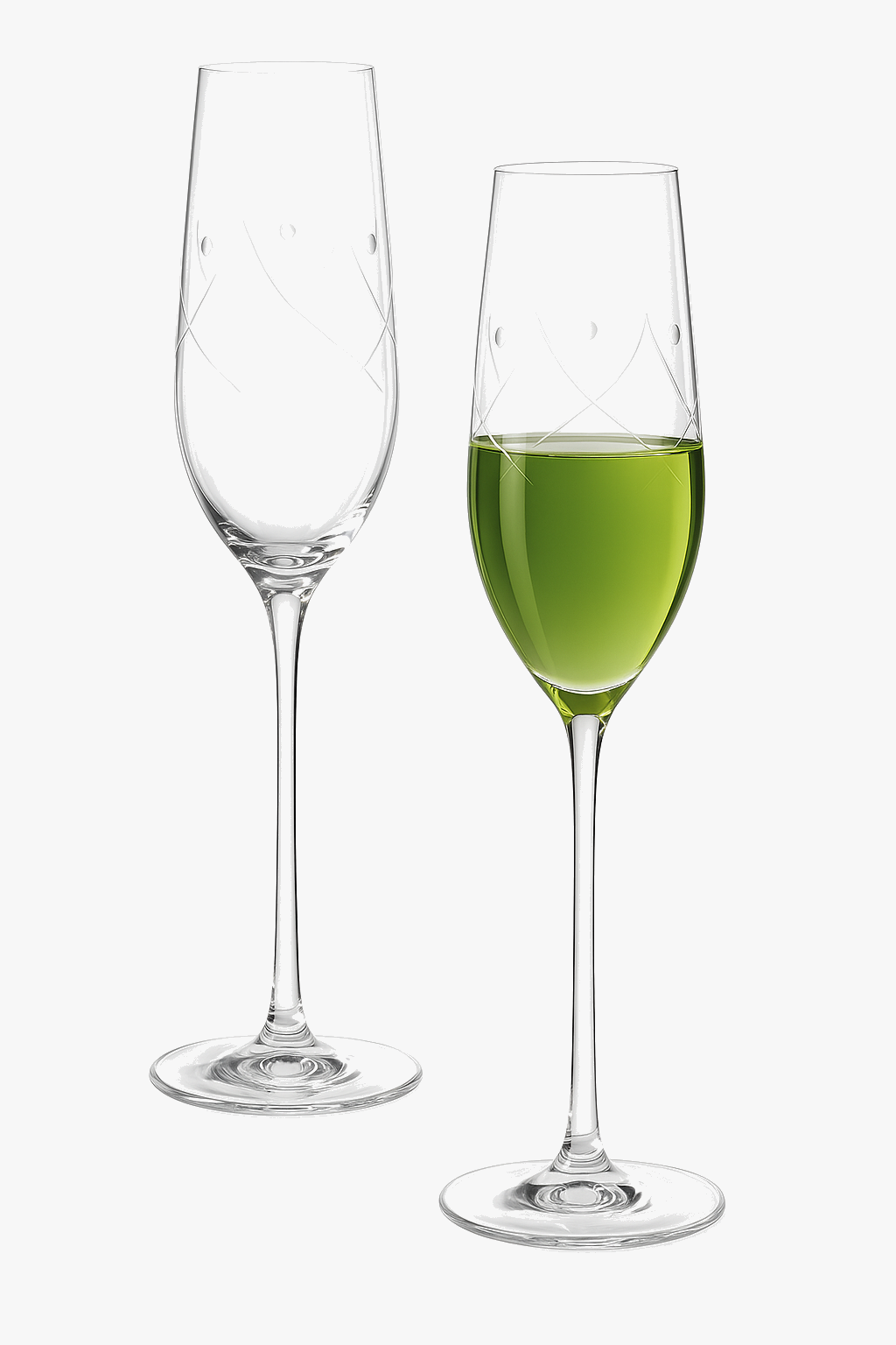 Verres champagne cristal effet diamant élégants 220 ml