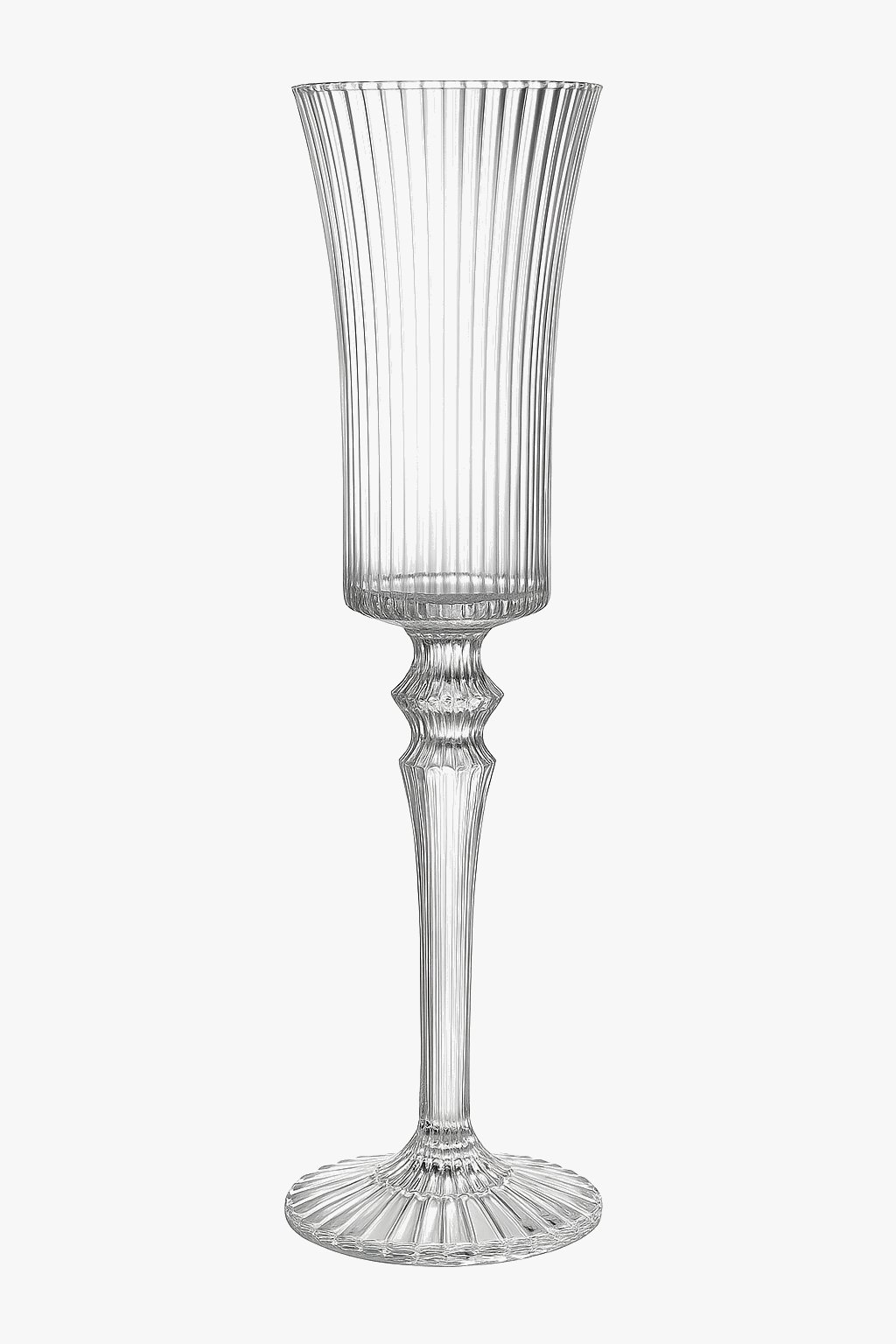 Verres champagne cristal rayures style rétro dégustation