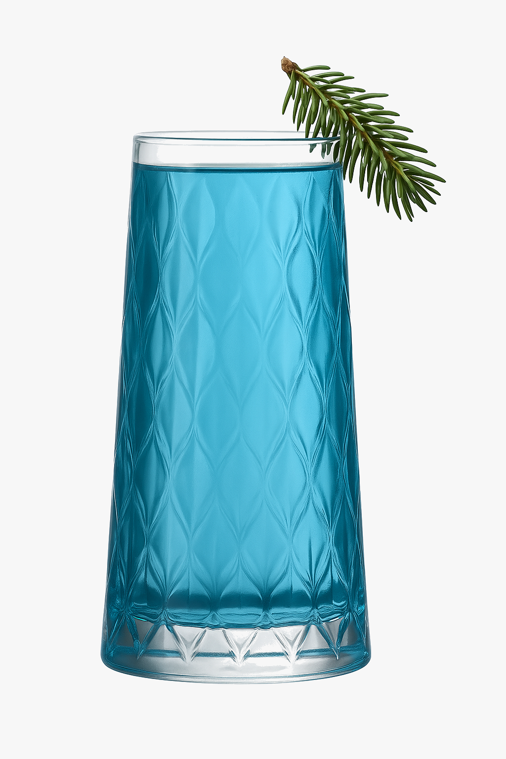 Verres collins en cristal motif strié élégants