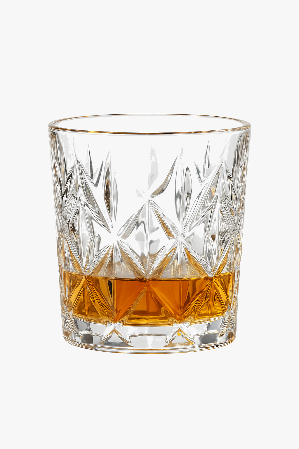 Verres cristal ciselé élégants pour whisky bière vin