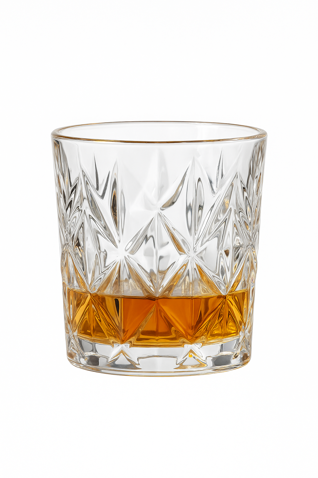 Verres cristal ciselé élégants pour whisky bière vin