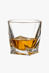 Verres cristal motif taillé pour whisky bière vin