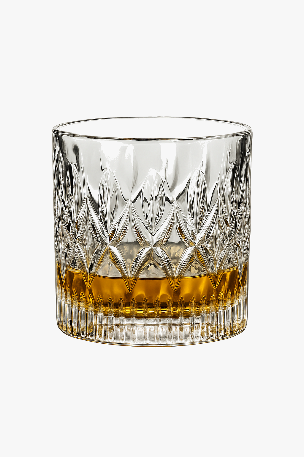 Verres en cristal texturé pour whisky vin bière