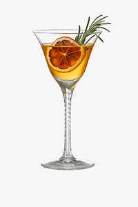 Verres à pied vintage relief pour cocktails