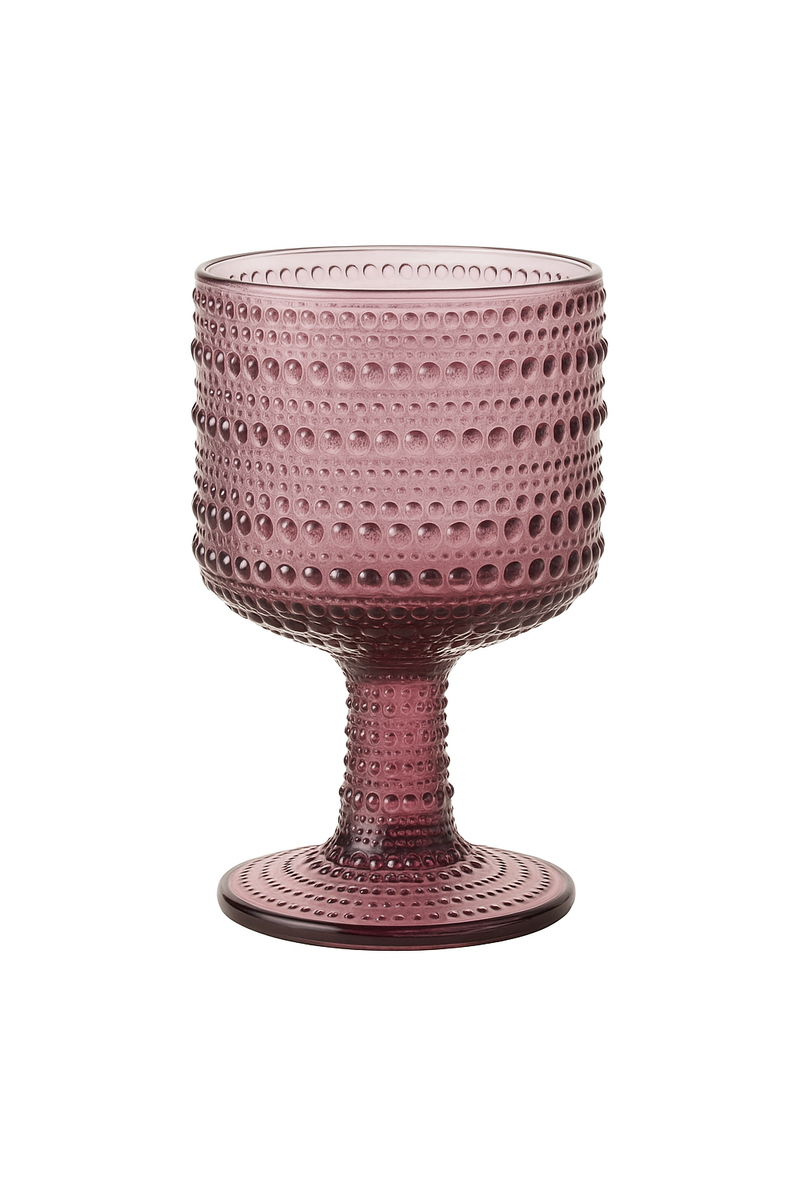 Verres rétro relief pied pour vin cocktail fête