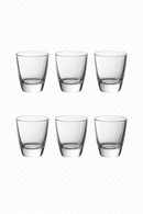 Verres shot vintage fond épais 35ml style gravé