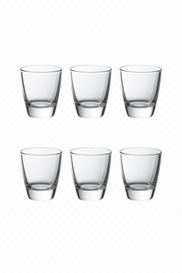 Verres shot vintage fond épais 35ml style gravé
