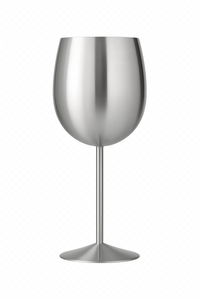 Verres vin acier inoxydable mat 350 ml moderne
