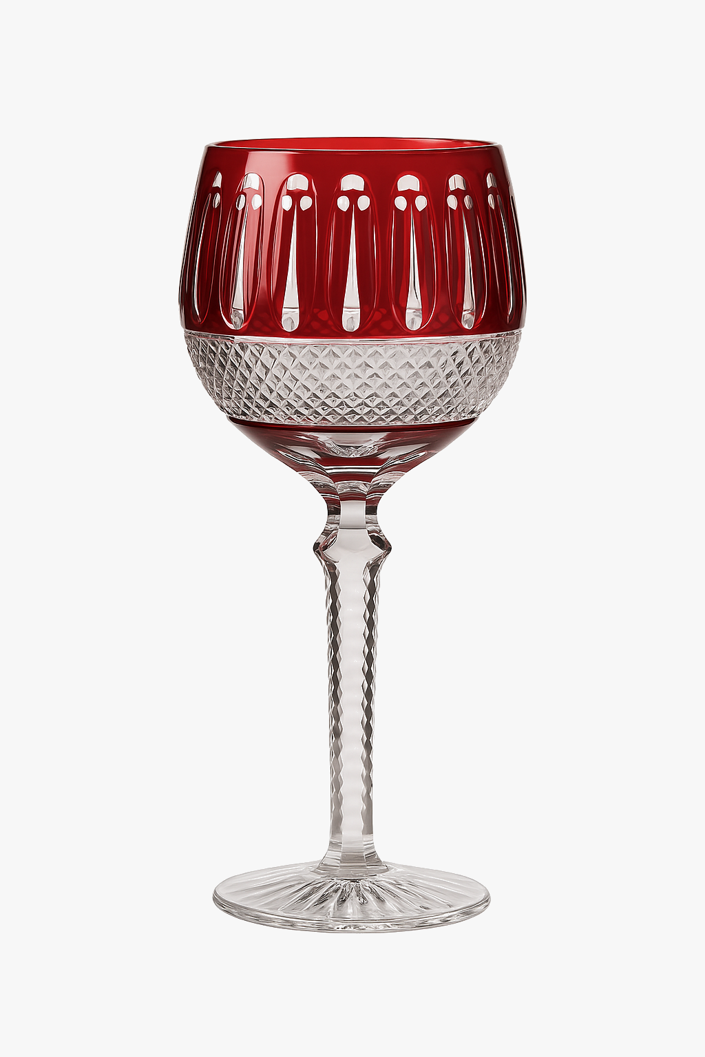 Verres à vin cristal style antique gravé main