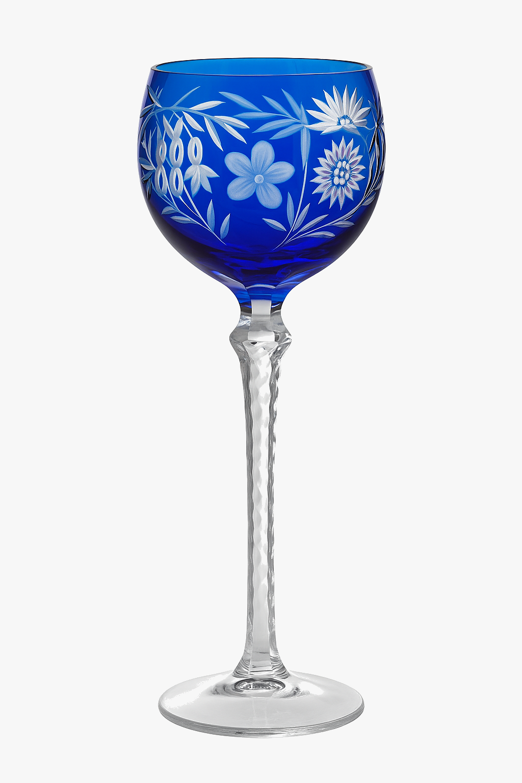 Verres à vin cristal style antique gravés main