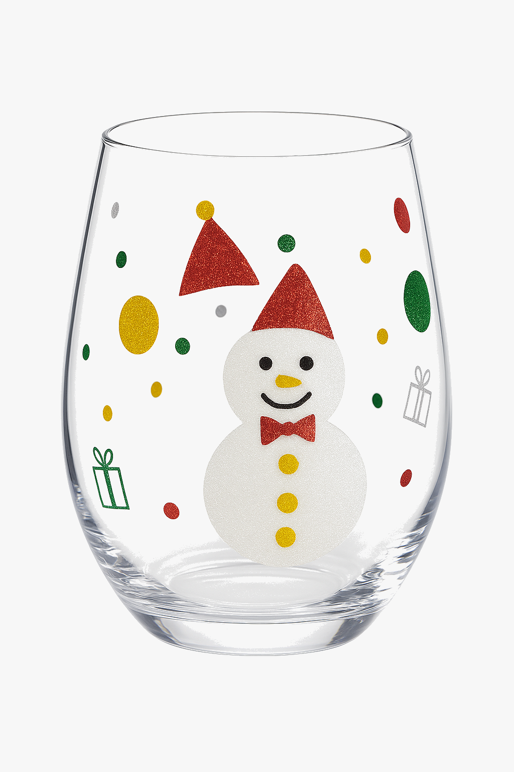 Verres vin hauts floraux faits main lot 3