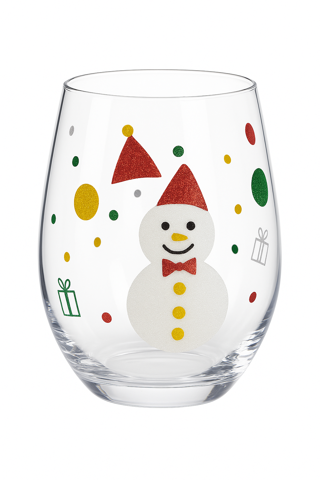 Verres vin hauts floraux faits main lot 3
