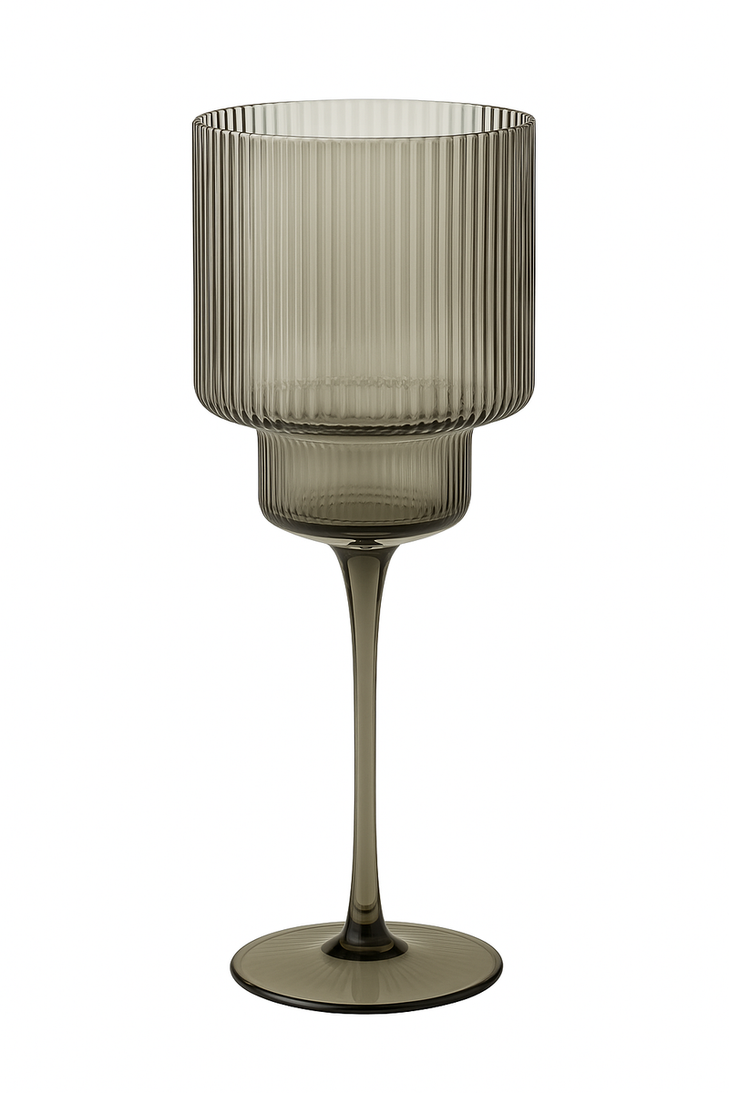 Verres vin rayures style nordique 350 ml