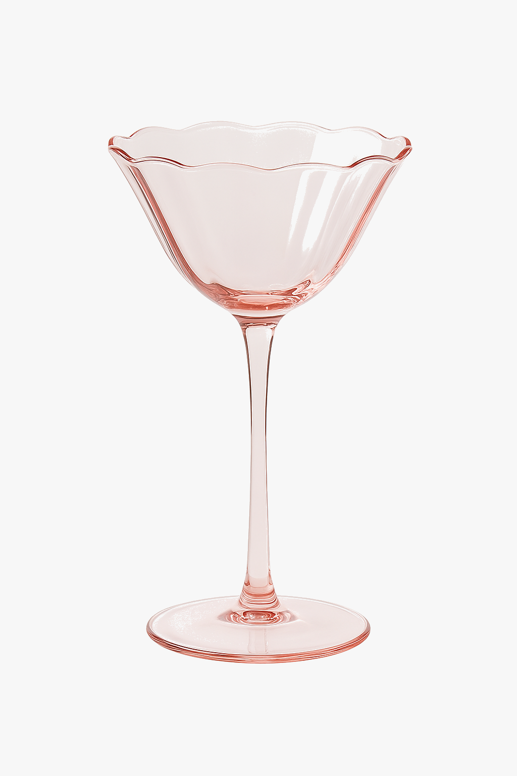 Verres à vin vintage fleur style cristal cocktail