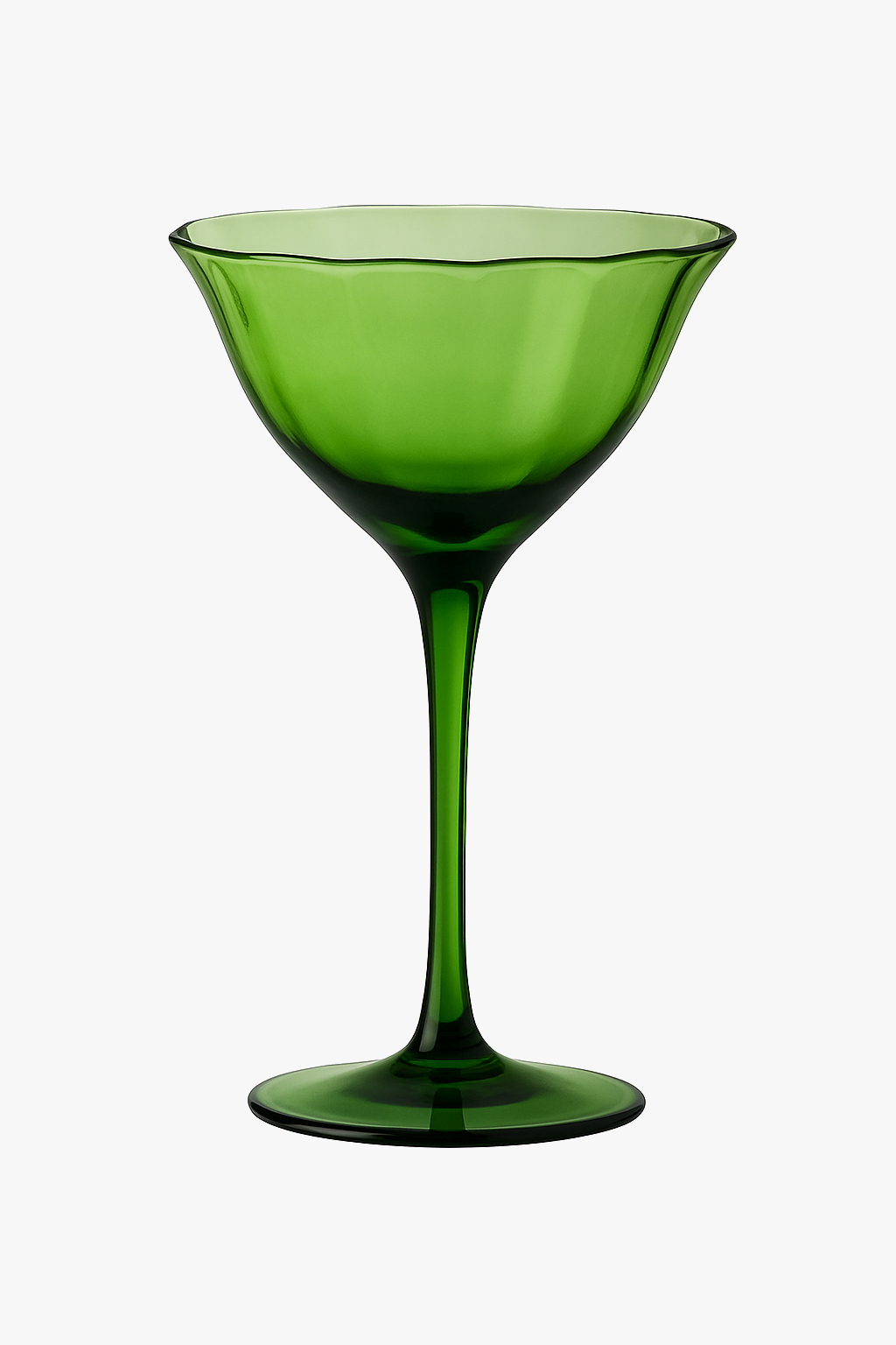 Verres à vin vintage motif fleurs en cristal