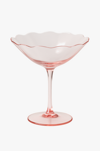 Verres à vin vintage motif fleurs style cristal