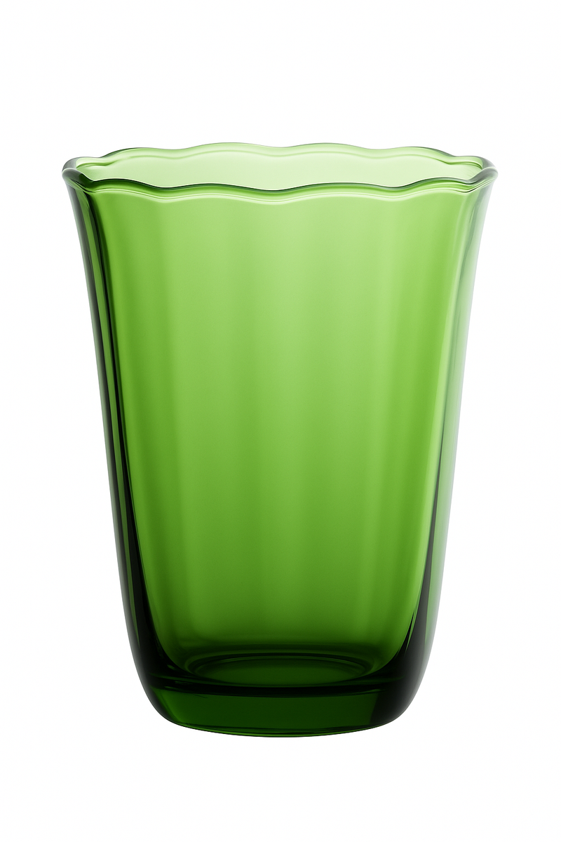 Verres vin vintage motif floral en cristal élégant