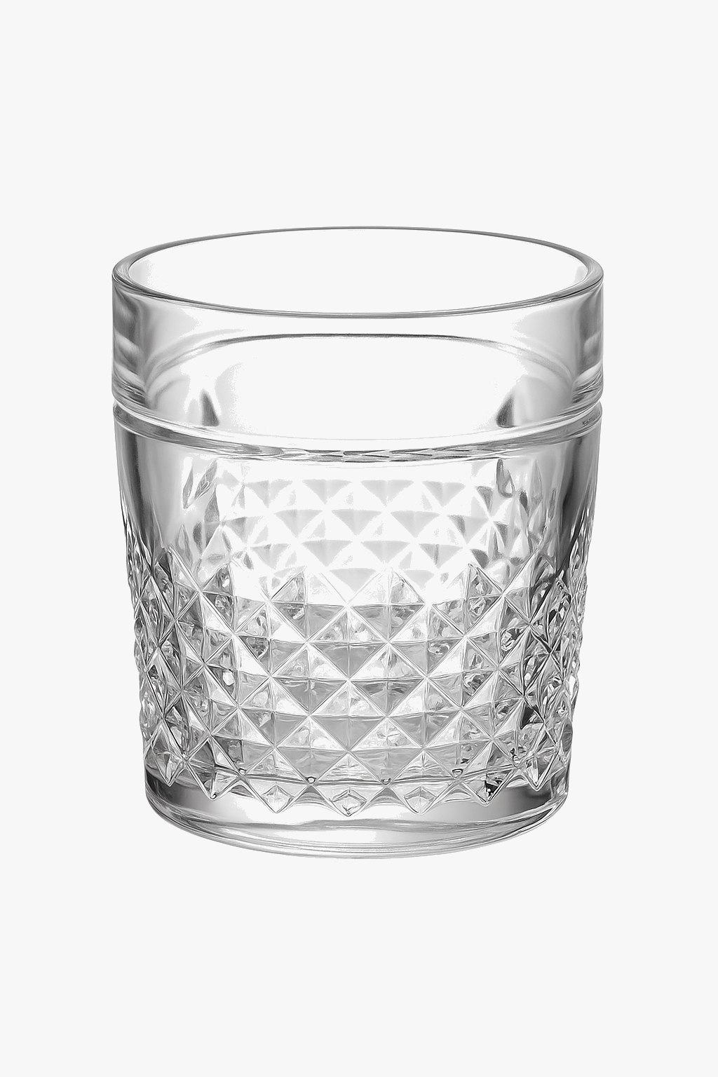 Verres whisky luxe verre épais relief vintage élégant