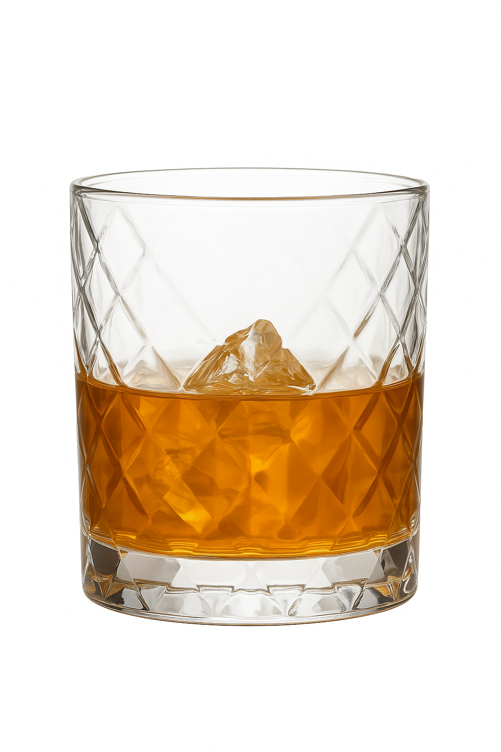 Verres whisky old fashioned design facette elegant