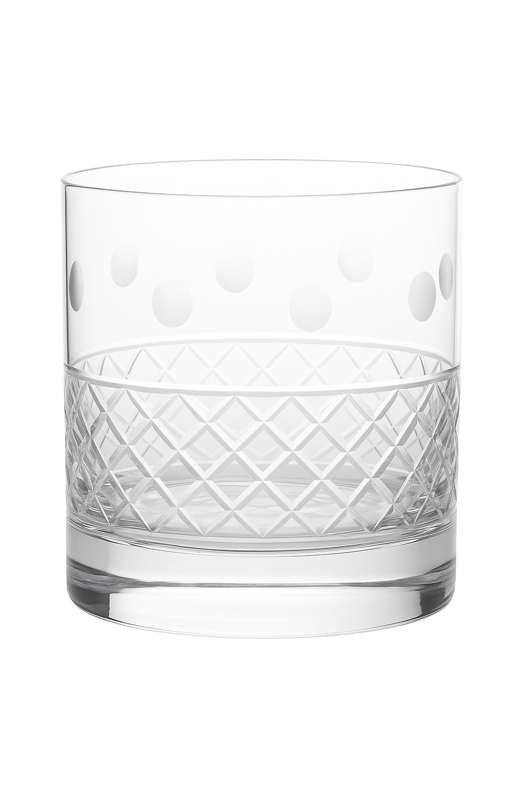 Verres whisky old fashioned facetté 380ml lot 2